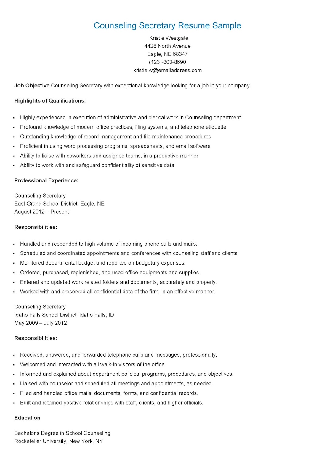 Physical therapist resume format